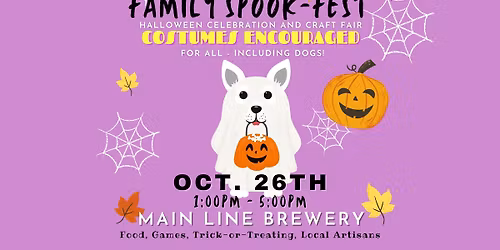 Family Spook-Fest Market at Main Line Brewery