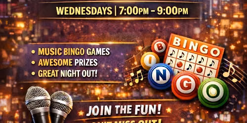 Wednesday Music Bingo @ The Local Bar Cypress