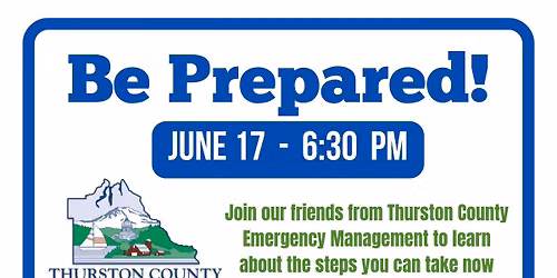 Be Prepared!