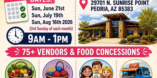 N. Peoria SUMMER INDOOR Family Fun Farmers Market & Craft Show