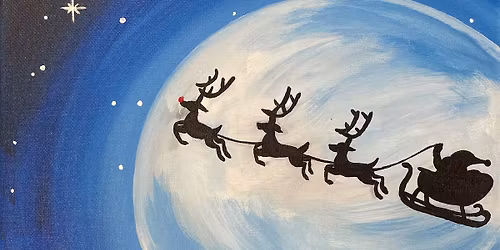 \u2728 Merry & Bright Holiday Season Savings! - Go Santa Canvas Paint & Sip Class