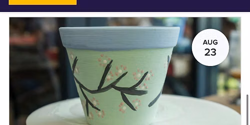 Plant pot floral painting workshop