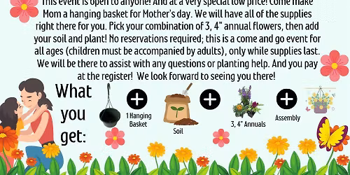 Mother\u2019s Day Hanging Baskets