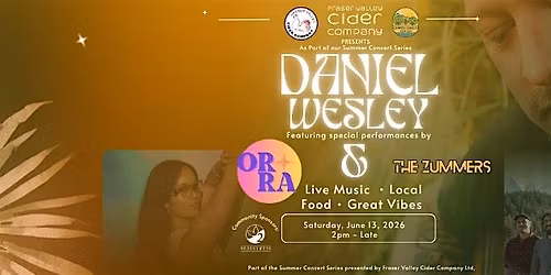 Summer Concert Series 2026 - Daniel Wesley & Guests