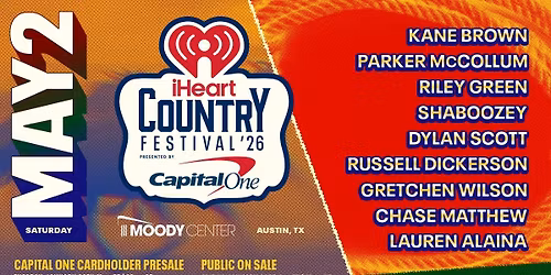 iHeartRadio Country Festival: Kane Brown Parker McCollum Riley Green & Shaboozey