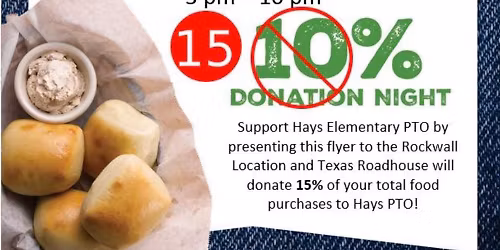 Texas Roadhouse Spirit Night
