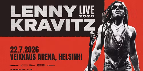 Lenny Kravitz (US), Veikkaus Arena, Helsinki 22.7.2026