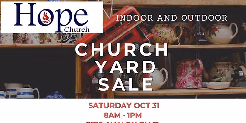 Hope Church Yard Sale