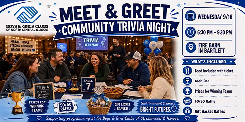 Boys & Girls Club of North Central Illinois Trivia Night