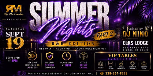 Ray Mac Presents: Summer Nights R&B Edition  Part 2