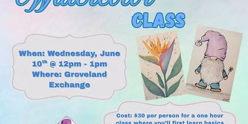 Watercolor class 