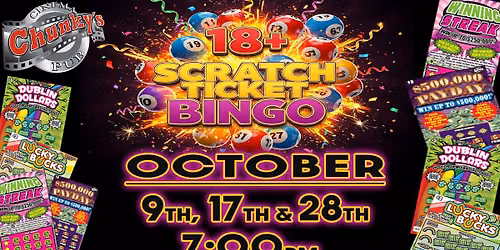 18+ LIVE Scratch Ticket BINGO Night! Hosted By WENDY!! 10\/17