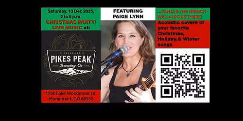 Paige Lynn at Pikes Peak Brewing Christmas Party (live music, no cover)