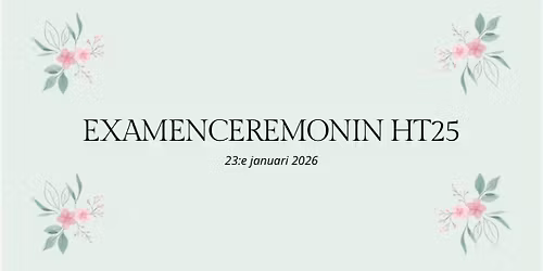 Examenceremonin HT25