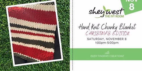 Chunky Knit Blankets - Christmas Edition