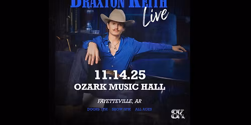 Braxton Keith at Ozark Music Hall