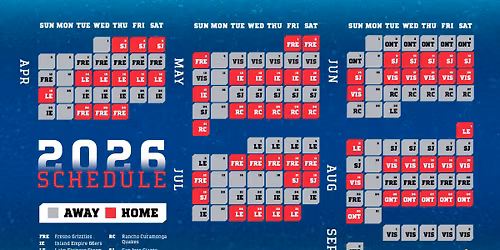 Stockton Ports vs. Fresno Grizzlies