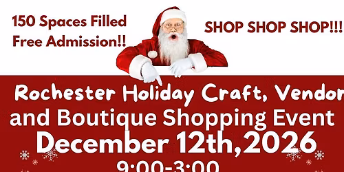 Rochester's Holiday Craft, Vendors, Boutiques and More Shopping Event