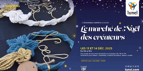 March\u00e9 de No\u00ebl des cr\u00e9ateurs \u2022 Shopping \u2022 Lunel