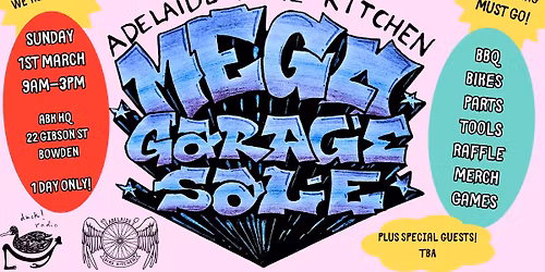 Adelaide Bike Kitchen MEGA Garage Sale!