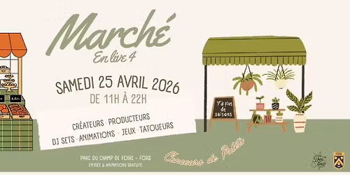 MARCH\u00c9 EN LIVE 4 - SAM 25 AVRIL 2026