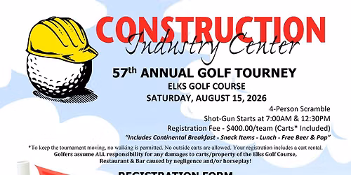 Construction Industry Center 57th Annual Golf Tourney