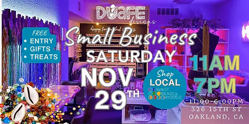 Small Business Saturday @ Duafe Designs