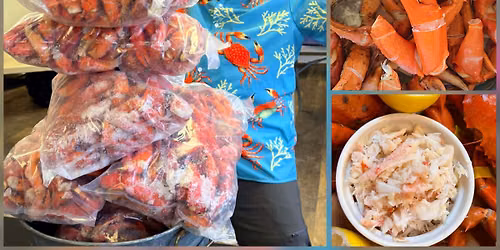 $9.99lb & $12.99lb! ATLANTIC RED CRAB CLAWS SALE! Back in Naugatuck Elks Lodge Club! IN PERSON ONLY!