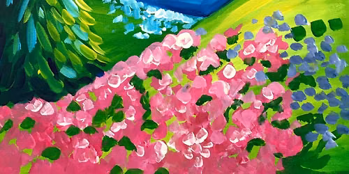 Paint and Wine Night in Tauranga - Abstract Landscape