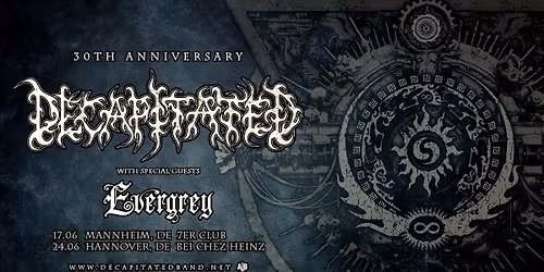 DECAPITATED \/ Mannheim \/ 30th Anniversary Tour 2026