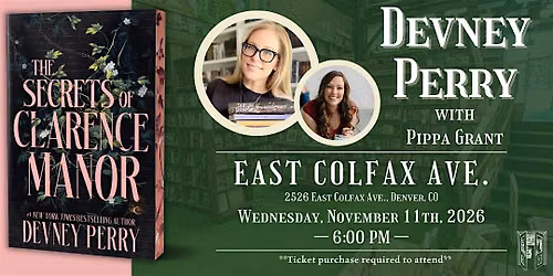 Devney Perry with Pippa Grant Live at Tattered Cover Colfax