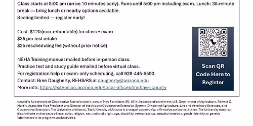 Certified Food Protection Manager Training & Certification