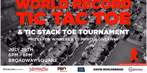 World Record Tic Tac Toe & Tic STACK Toe Tournament