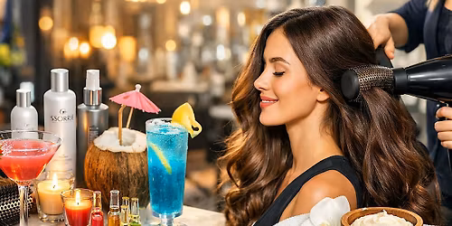 Hair Care Happy Hour: Cocktails for you & Your Hair at Alya Salon & Spa!