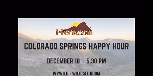 Colorado Springs 14ersdotcom Happy Hour