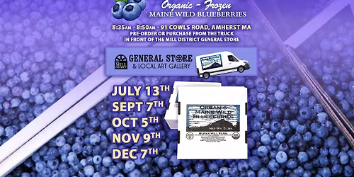 Organic Blueberry Pickup Day - Burke Hill Farm!