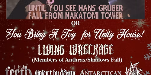 WABY sponsored TOY DRIVE with Living Wreckage!