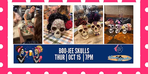 Boo-Jee Skulls | Halloween Craft Night in Plano