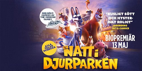 En natt i djurparken (50kr per biljett och popcorn ing\u00e5r, alltid)