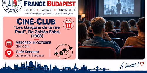 \ud83d\udcfd\ufe0f Cin\u00e9-club \/ Les gar\u00e7ons de la rue Paul (1968), de Zolt\u00e1n F\u00e1bri
