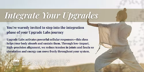 Integrate Your Upgrades - Tai Chi Class