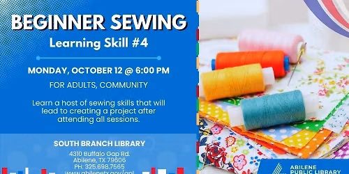 Beginner Sewing Series: Skill #4 (South Branch)