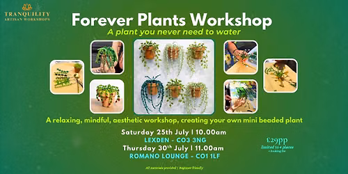 \ud83c\udf3f Forever Plants Workshop \ud83c\udf3f