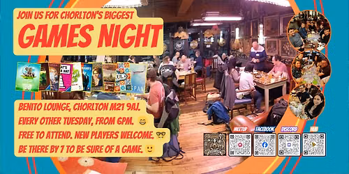 Tuesday Board Games at Benito Lounge, Chorlton