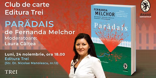 Club de carte editura Trei - \u201ePar\u0103dais\u201d - Fernanda Melchor