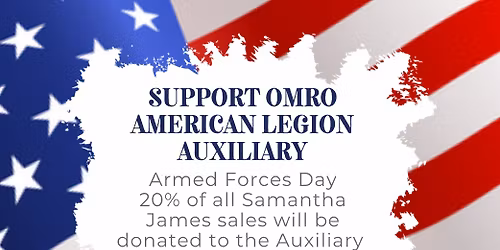 Shopping Event - Samantha James Supporting the Omro American Legion Auxiliary