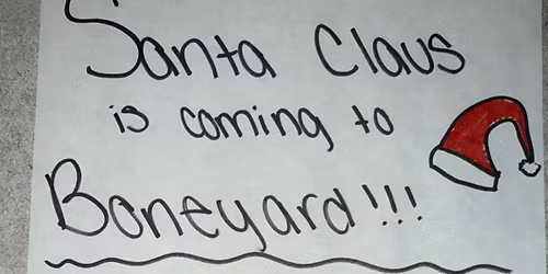 Santa Claus is coming to the boneyard! 