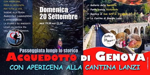 Genova da camminare: apericena alla Cantina Lanzi e passeggiata lungo l’Acquedotto storico