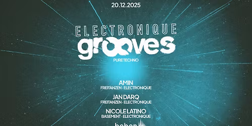 Electronique Grooves: AMIN \u00b7 Jan Darq \u00b7 Nicole Latino