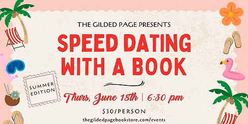 SOLD OUT Speed Dating with a Book: Summer Edition at The Gilded Page